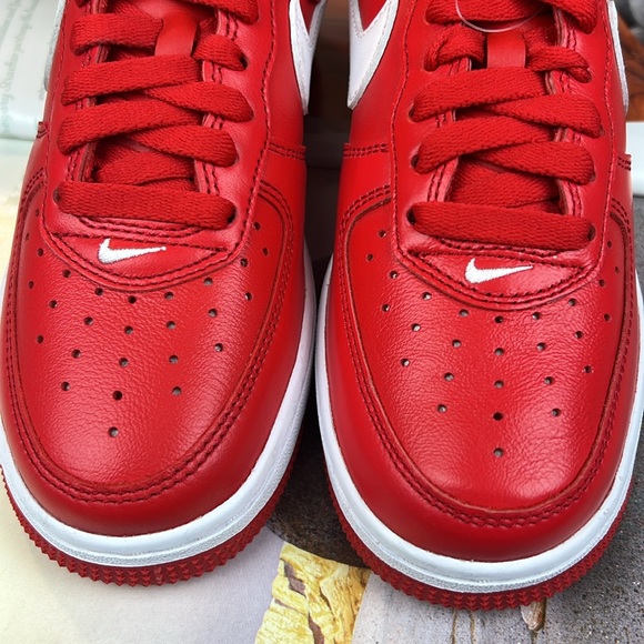 Nike Air Force 1 Low Retro  University Red White Sz 4.5 men New no box unisex - Picture 5 of 14